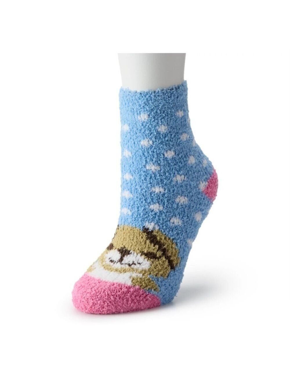 Kohls Shine holiday dog themed fuzzy sock